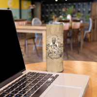 Mansa Musa Skinny Tumbler Sepia Map Historic Pilgrimage Empire Expedition 1324 African Royalty Legacy - Wonder Print Shop