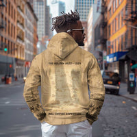 Mansa Musa Zip Hoodie Sepia Map Historic Pilgrimage Empire Expedition 1324 African Royalty Legacy - Wonder Print Shop