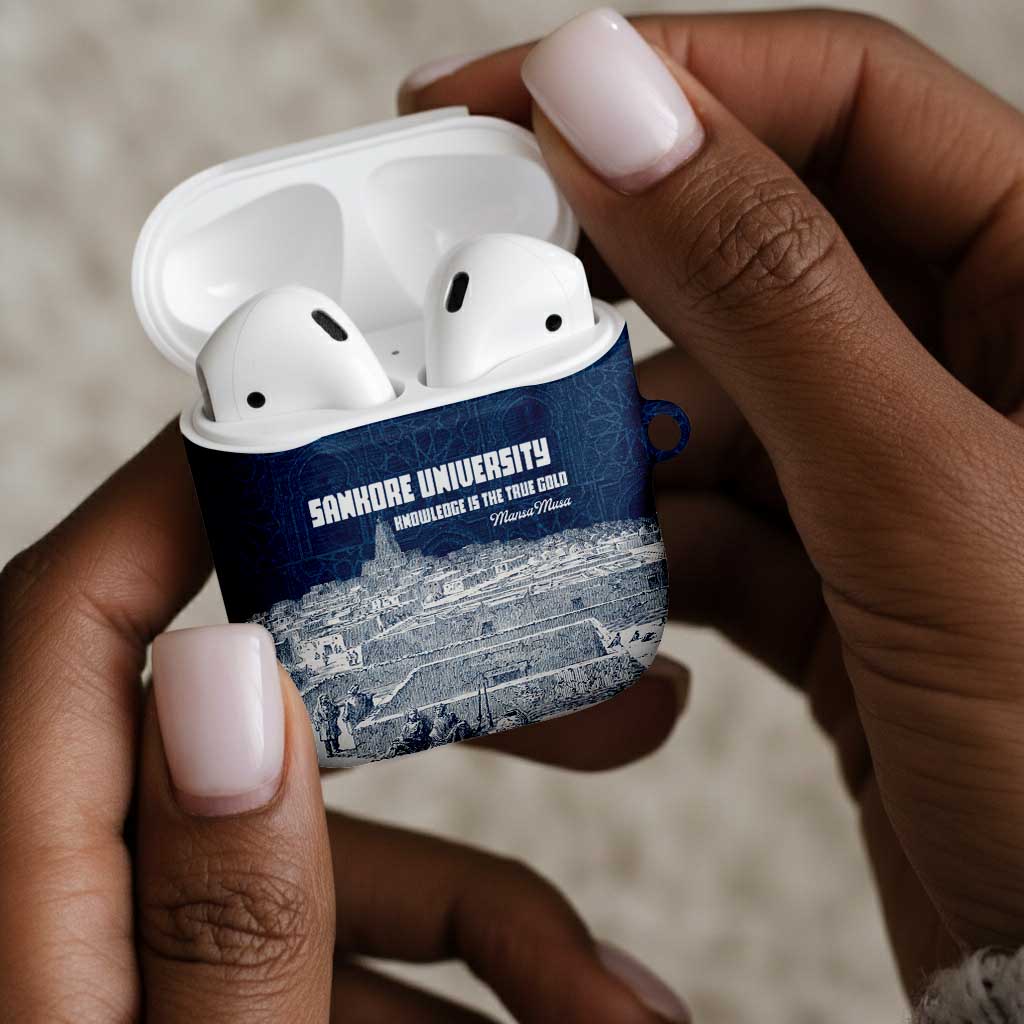 Mansa Musa Sankore University AirPods Case Knowledge is the True Gold - African Scholarly Legacy - Wonder Print Shop