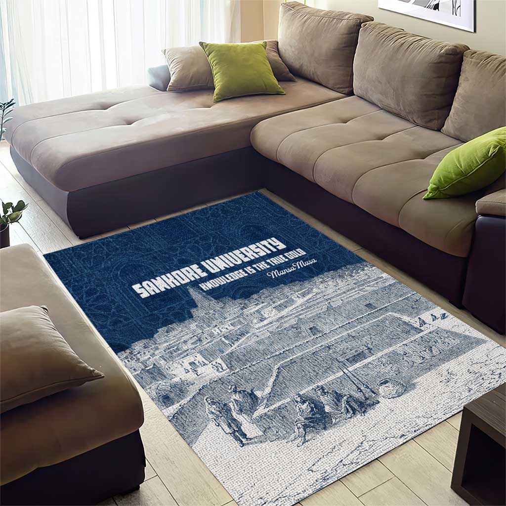 Mansa Musa Sankore University Area Rug Knowledge is the True Gold - African Scholarly Legacy - Wonder Print Shop