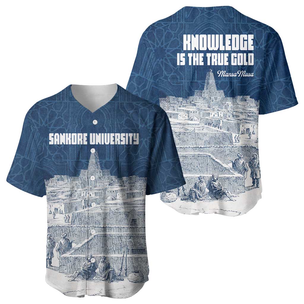 Mansa Musa Sankore University Baseball Jersey Knowledge is the True Gold - African Scholarly Legacy - Wonder Print Shop