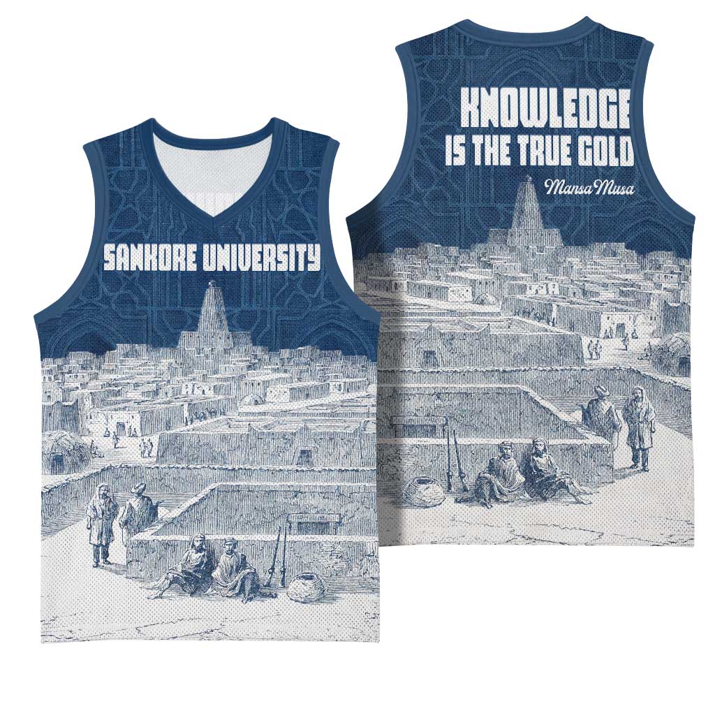 Mansa Musa Sankore University Basketball Jersey Knowledge is the True Gold - African Scholarly Legacy - Wonder Print Shop