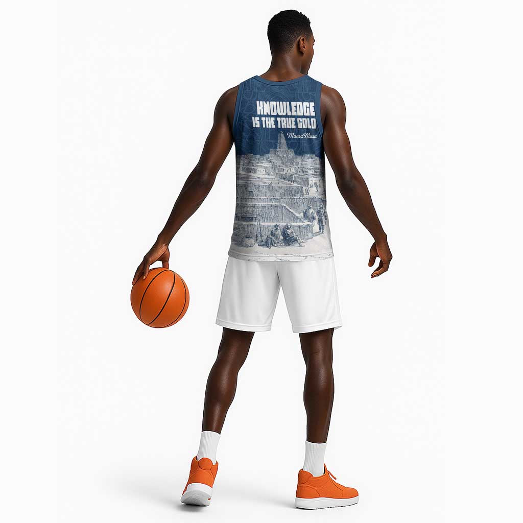 Mansa Musa Sankore University Basketball Jersey Knowledge is the True Gold - African Scholarly Legacy - Wonder Print Shop