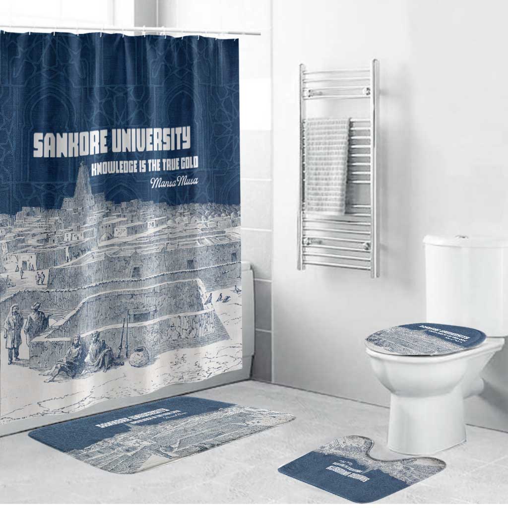 Mansa Musa Sankore University Bathroom Set Knowledge is the True Gold - African Scholarly Legacy - Wonder Print Shop