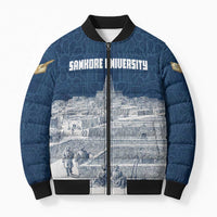 Mansa Musa Sankore University Bomber Puffer Jacket Knowledge is the True Gold - African Scholarly Legacy - Wonder Print Shop