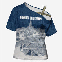 Mansa Musa Sankore University Cross Shoulder Shirt Knowledge is the True Gold - African Scholarly Legacy - Wonder Print Shop