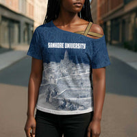Mansa Musa Sankore University Cross Shoulder Shirt Knowledge is the True Gold - African Scholarly Legacy - Wonder Print Shop