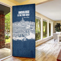 Mansa Musa Sankore University Door Cover Knowledge is the True Gold - African Scholarly Legacy - Wonder Print Shop