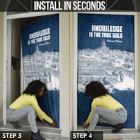 Mansa Musa Sankore University Door Cover Knowledge is the True Gold - African Scholarly Legacy - Wonder Print Shop
