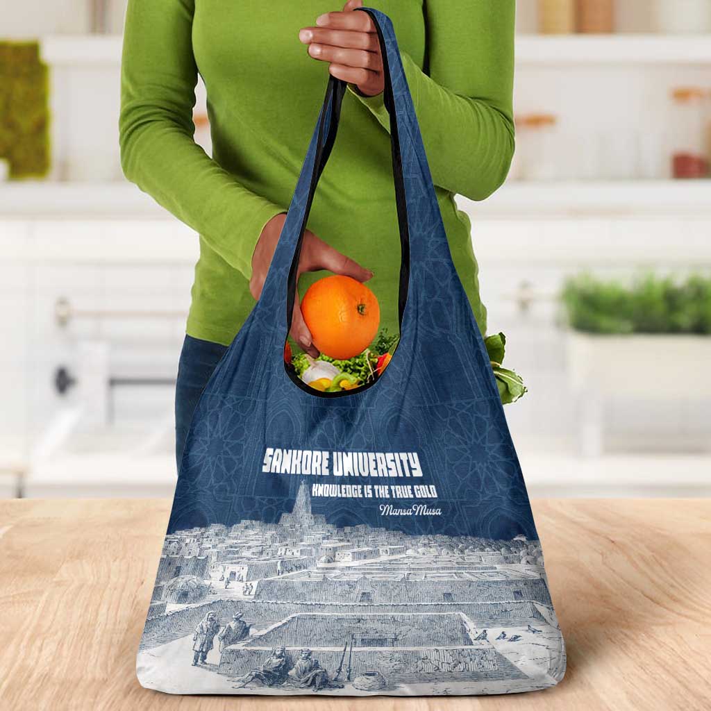Mansa Musa Sankore University Grocery Bag Knowledge is the True Gold - African Scholarly Legacy - Wonder Print Shop