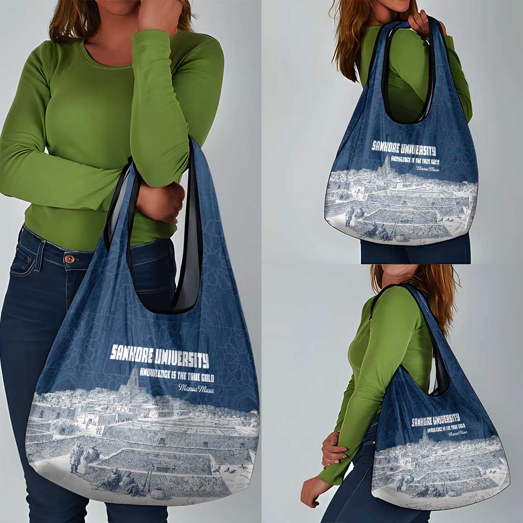 Mansa Musa Sankore University Grocery Bag Knowledge is the True Gold - African Scholarly Legacy - Wonder Print Shop