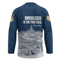 Mansa Musa Sankore University Hockey Jersey Knowledge is the True Gold - African Scholarly Legacy - Wonder Print Shop