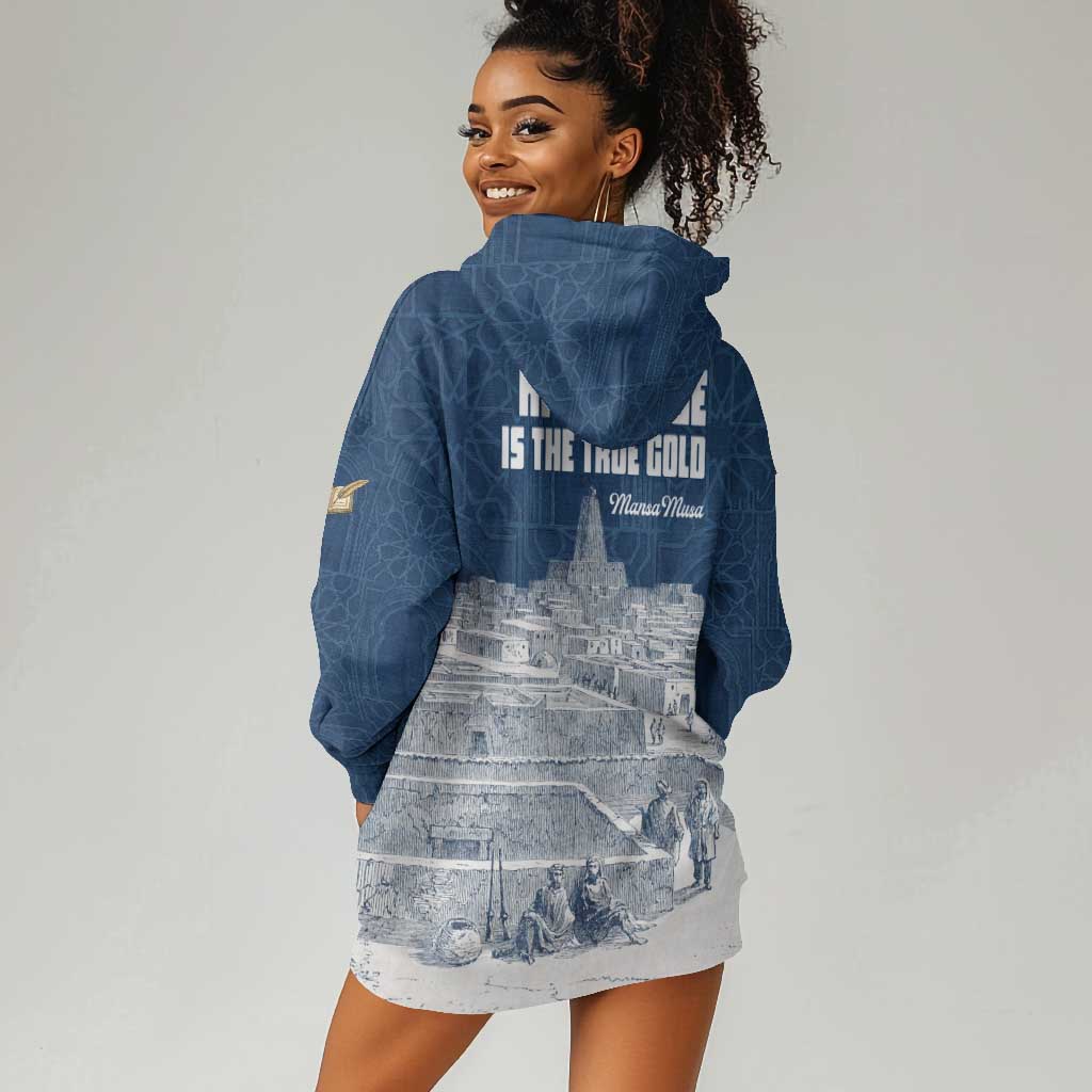 Mansa Musa Sankore University Hoodie Dress Knowledge is the True Gold - African Scholarly Legacy - Wonder Print Shop
