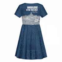 Mansa Musa Sankore University Kid Short Sleeve Dress Knowledge is the True Gold - African Scholarly Legacy - Wonder Print Shop