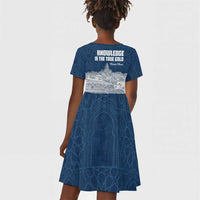Mansa Musa Sankore University Kid Short Sleeve Dress Knowledge is the True Gold - African Scholarly Legacy - Wonder Print Shop