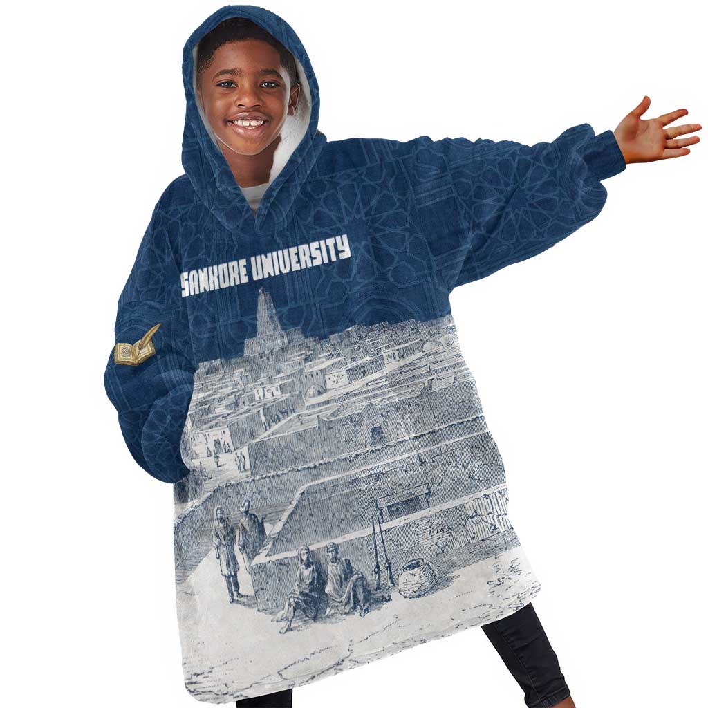 Mansa Musa Sankore University Kid Wearable Blanket Hoodie Knowledge is the True Gold - African Scholarly Legacy - Wonder Print Shop