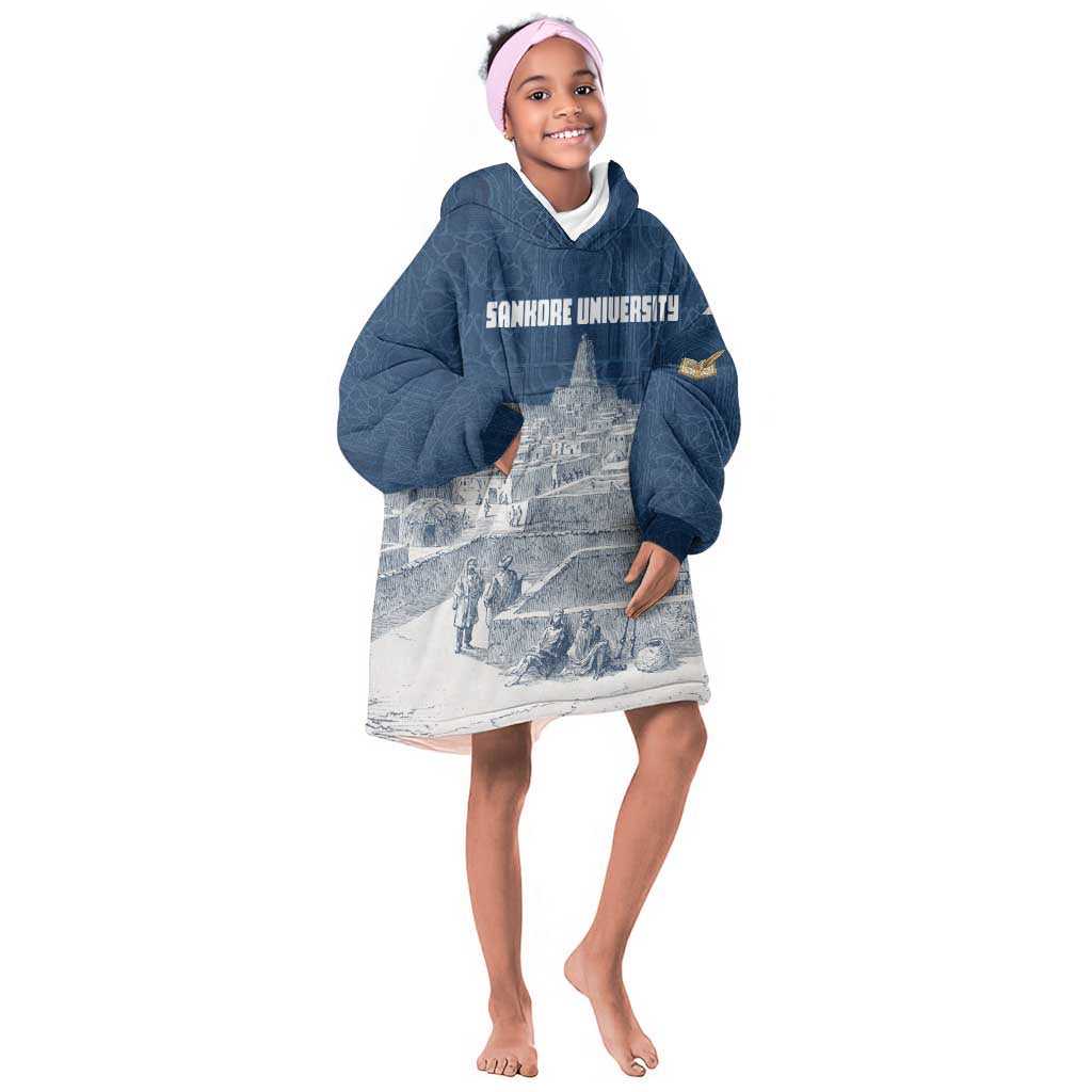 Mansa Musa Sankore University Kid Wearable Blanket Hoodie Knowledge is the True Gold - African Scholarly Legacy - Wonder Print Shop