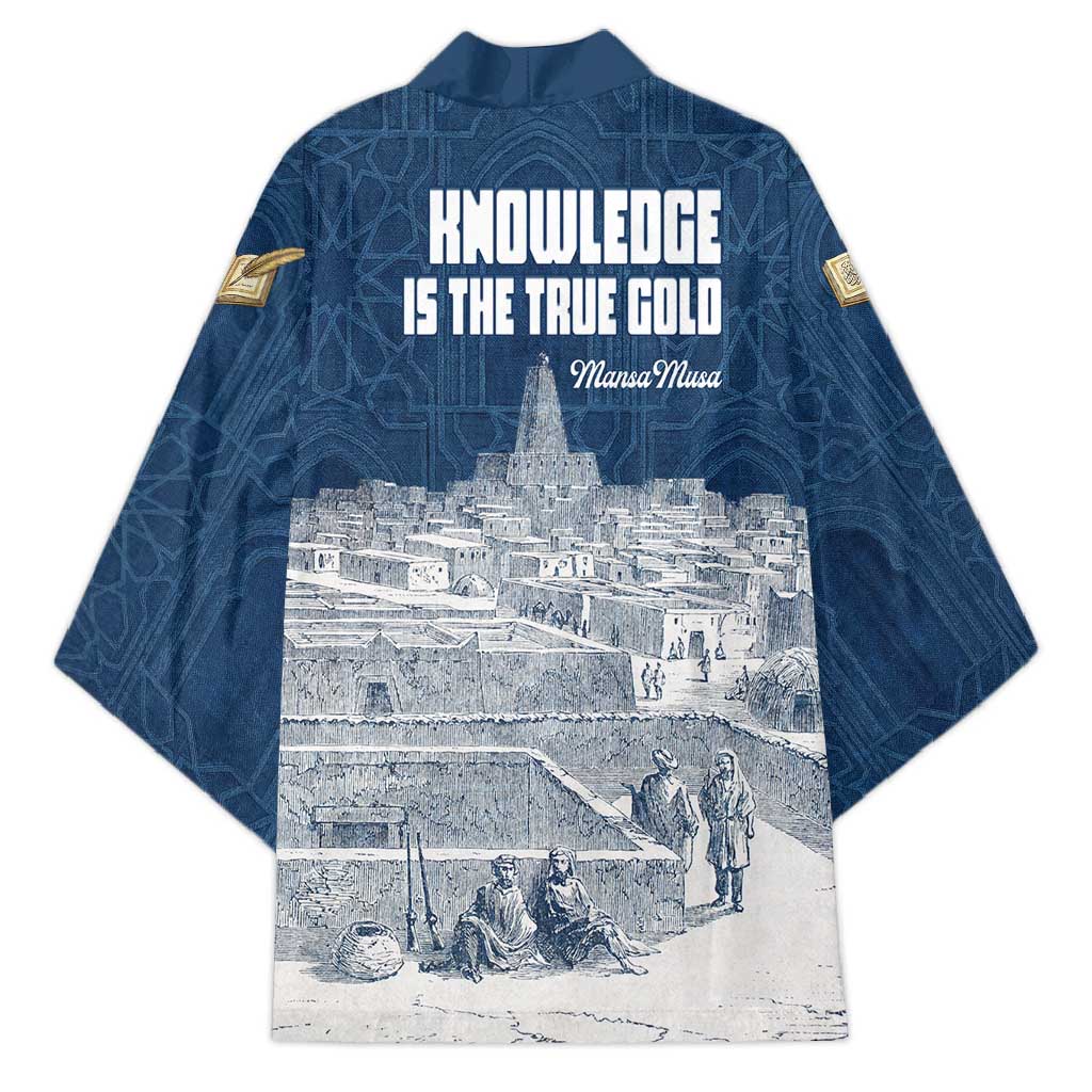 Mansa Musa Sankore University Kimono Knowledge is the True Gold - African Scholarly Legacy - Wonder Print Shop