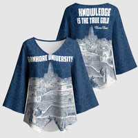 Mansa Musa Sankore University Kimono Sleeve Blouse Knowledge is the True Gold - African Scholarly Legacy - Wonder Print Shop