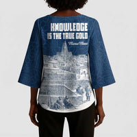 Mansa Musa Sankore University Kimono Sleeve Blouse Knowledge is the True Gold - African Scholarly Legacy - Wonder Print Shop