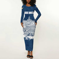 Mansa Musa Sankore University Long Sleeve Bodycon Dress Knowledge is the True Gold - African Scholarly Legacy - Wonder Print Shop