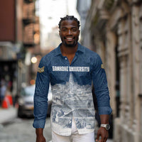 Mansa Musa Sankore University Long Sleeve Button Shirt Knowledge is the True Gold - African Scholarly Legacy - Wonder Print Shop