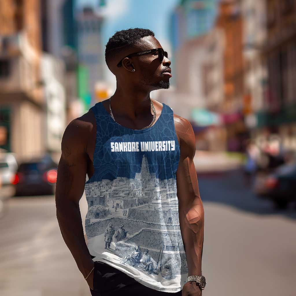 Mansa Musa Sankore University Men Tank Top Knowledge is the True Gold - African Scholarly Legacy - Wonder Print Shop