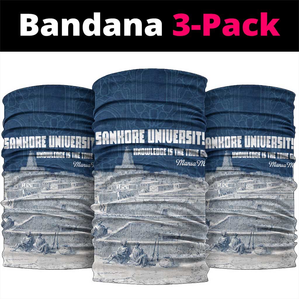 Mansa Musa Sankore University Neck Gaiter Knowledge is the True Gold - African Scholarly Legacy - Wonder Print Shop