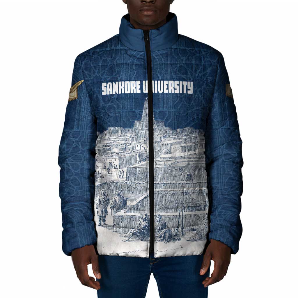 Mansa Musa Sankore University Padded Jacket Knowledge is the True Gold - African Scholarly Legacy - Wonder Print Shop