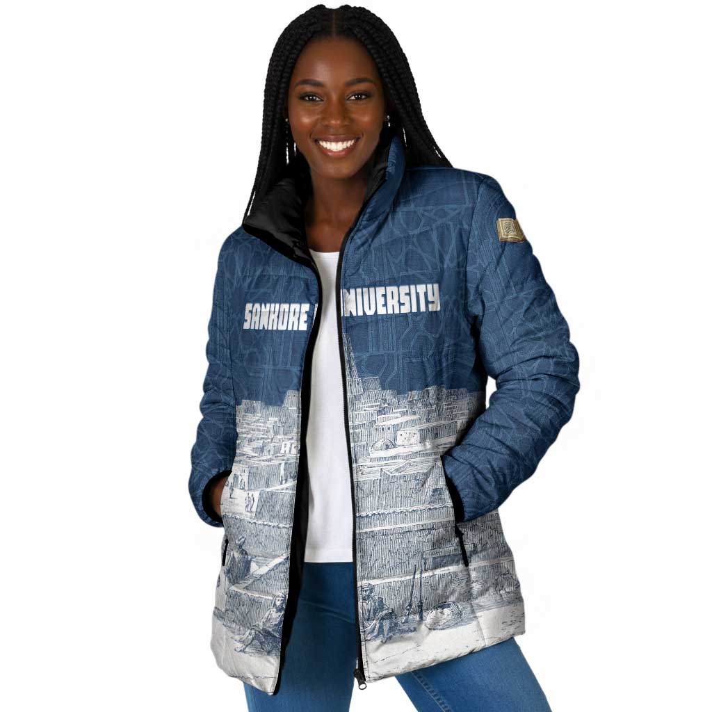 Mansa Musa Sankore University Padded Jacket Knowledge is the True Gold - African Scholarly Legacy - Wonder Print Shop