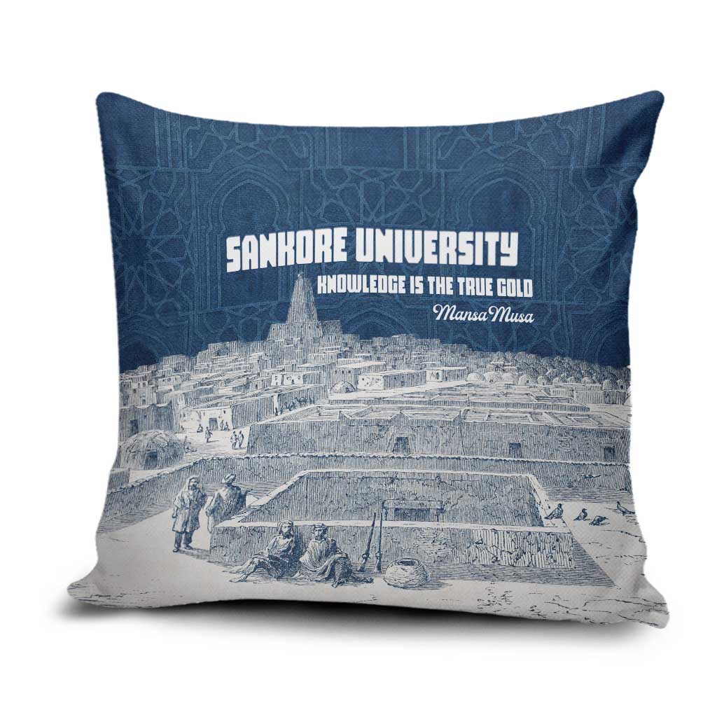 Mansa Musa Sankore University Pillow Cover Knowledge is the True Gold - African Scholarly Legacy - Wonder Print Shop