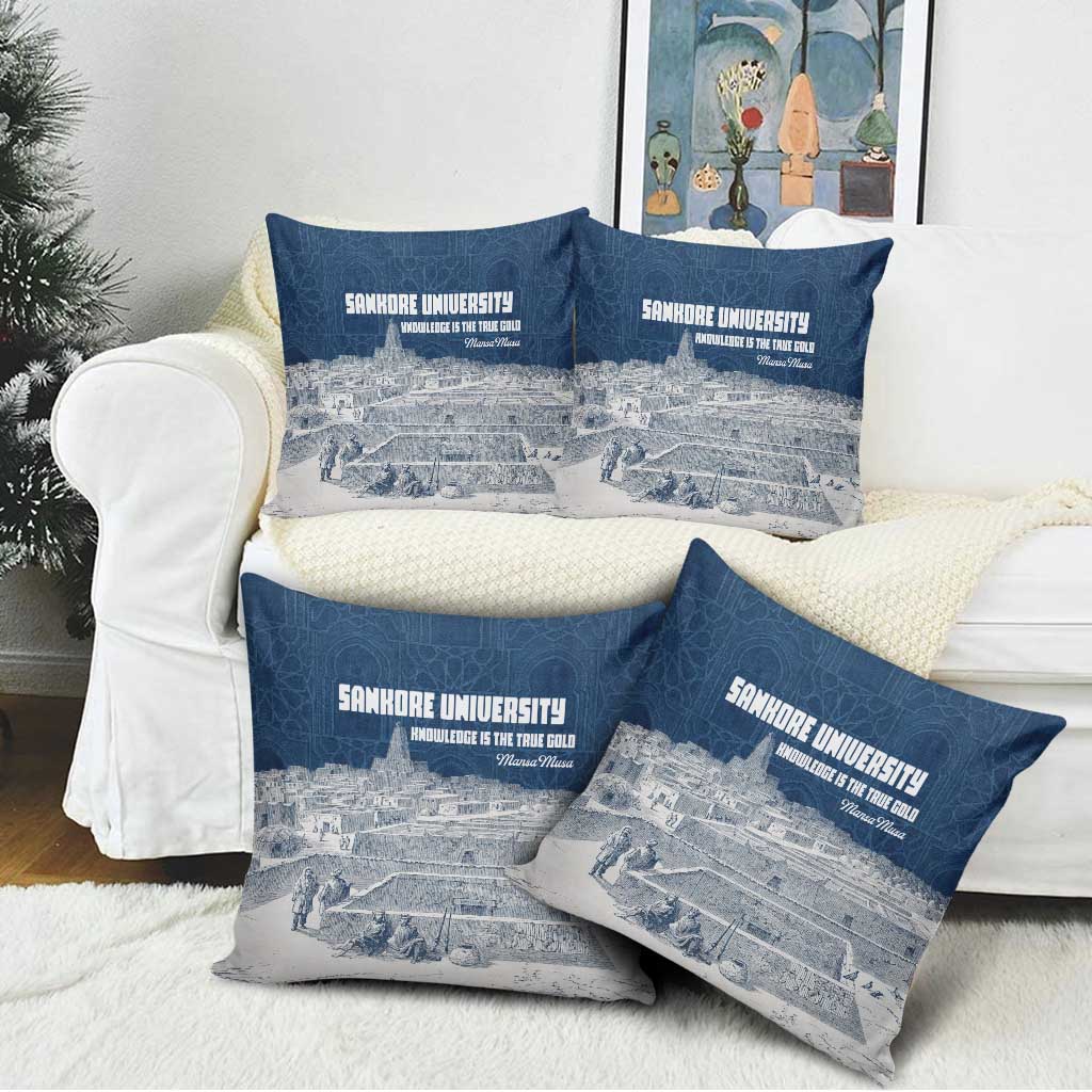 Mansa Musa Sankore University Pillow Cover Knowledge is the True Gold - African Scholarly Legacy - Wonder Print Shop