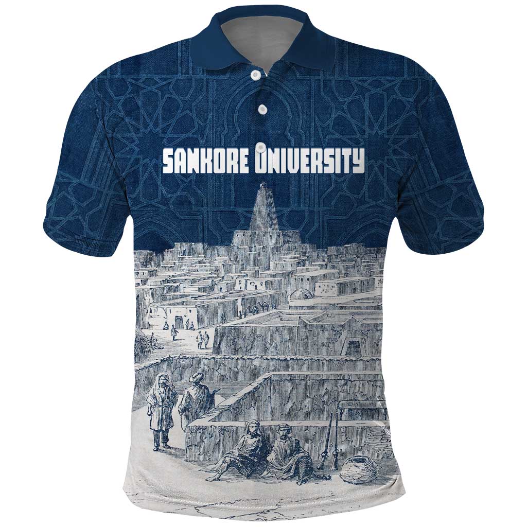 Mansa Musa Sankore University Polo Shirt Knowledge is the True Gold - African Scholarly Legacy - Wonder Print Shop