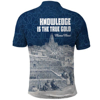 Mansa Musa Sankore University Polo Shirt Knowledge is the True Gold - African Scholarly Legacy - Wonder Print Shop