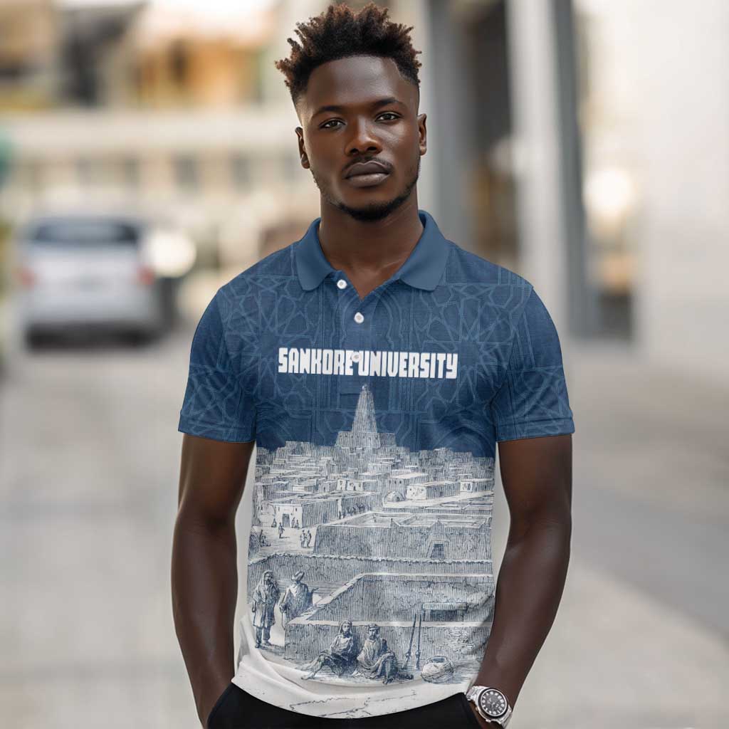 Mansa Musa Sankore University Polo Shirt Knowledge is the True Gold - African Scholarly Legacy - Wonder Print Shop