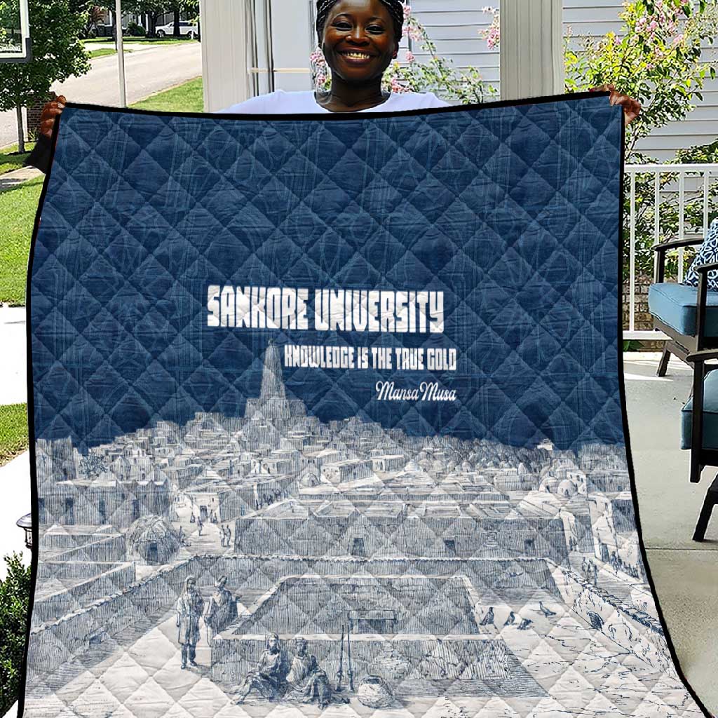Mansa Musa Sankore University Quilt Knowledge is the True Gold - African Scholarly Legacy - Wonder Print Shop