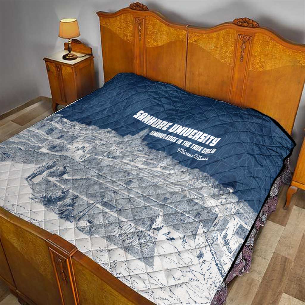 Mansa Musa Sankore University Quilt Knowledge is the True Gold - African Scholarly Legacy - Wonder Print Shop