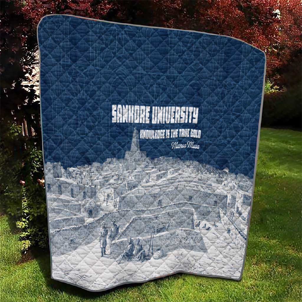 Mansa Musa Sankore University Quilt Knowledge is the True Gold - African Scholarly Legacy - Wonder Print Shop