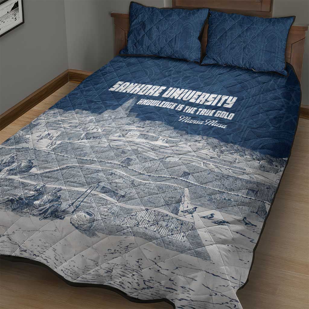 Mansa Musa Sankore University Quilt Bed Set Knowledge is the True Gold - African Scholarly Legacy - Wonder Print Shop