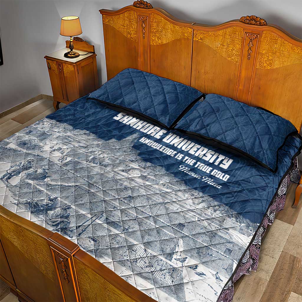 Mansa Musa Sankore University Quilt Bed Set Knowledge is the True Gold - African Scholarly Legacy - Wonder Print Shop