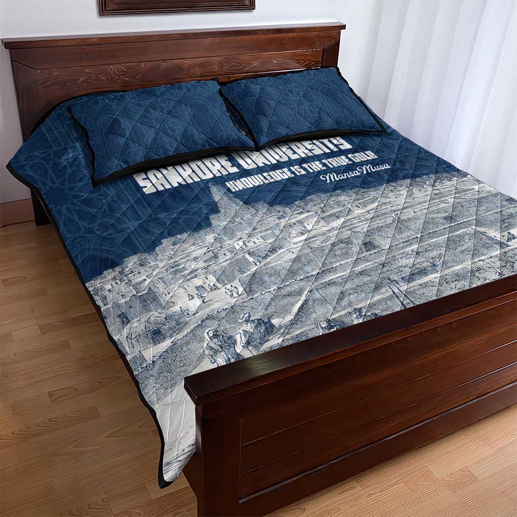 Mansa Musa Sankore University Quilt Bed Set Knowledge is the True Gold - African Scholarly Legacy - Wonder Print Shop