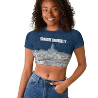 Mansa Musa Sankore University Raglan Cropped T shirt Knowledge is the True Gold - African Scholarly Legacy - Wonder Print Shop