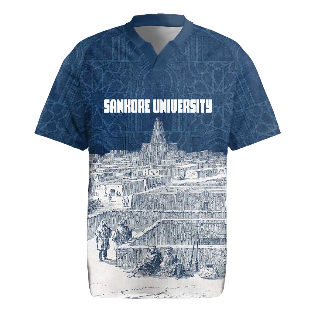 Mansa Musa Sankore University Rugby Jersey Knowledge is the True Gold - African Scholarly Legacy - Wonder Print Shop