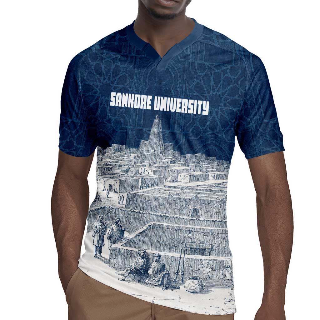 Mansa Musa Sankore University Rugby Jersey Knowledge is the True Gold - African Scholarly Legacy - Wonder Print Shop