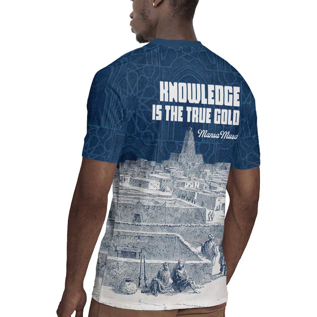Mansa Musa Sankore University Rugby Jersey Knowledge is the True Gold - African Scholarly Legacy - Wonder Print Shop