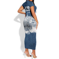 Mansa Musa Sankore University Short Sleeve Bodycon Dress Knowledge is the True Gold - African Scholarly Legacy - Wonder Print Shop