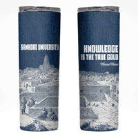 Mansa Musa Sankore University Skinny Tumbler Knowledge is the True Gold - African Scholarly Legacy - Wonder Print Shop