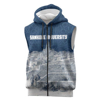 Mansa Musa Sankore University Sleeveless Zip Hoodie Knowledge is the True Gold - African Scholarly Legacy - Wonder Print Shop
