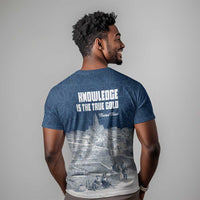 Mansa Musa Sankore University T shirt Knowledge is the True Gold - African Scholarly Legacy - Wonder Print Shop