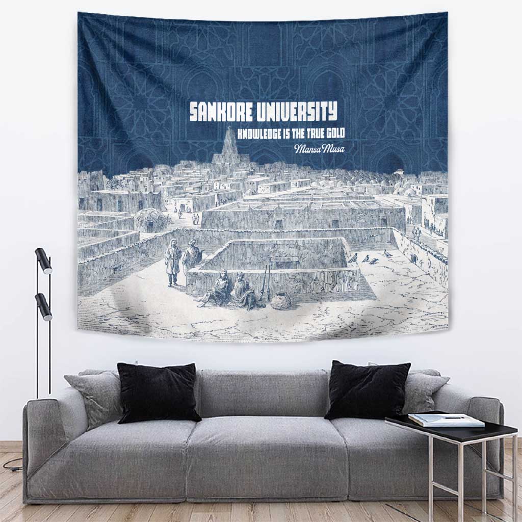 Mansa Musa Sankore University Tapestry Knowledge is the True Gold - African Scholarly Legacy - Wonder Print Shop